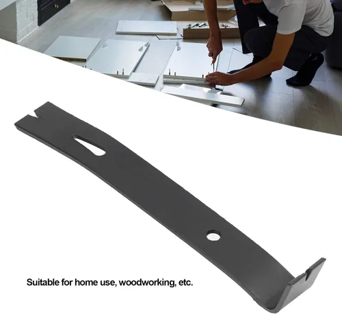 Vista 4 de Extractor de clavos plano con barra de palanca, herramienta de mano duradera de acero al carbono con garra ancha para carpintería y reparación