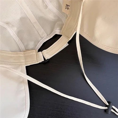 Vista 2 de Sombrero de sol para mujer de ala ancha con protección solar UPF 50+, para pesca, senderismo, exterior, verano, secado rápido Beige