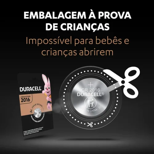 Vista 2 de Duracell Batería de litio de seguridad 3 voltios 2016 1 cada uno (paquete de 12)