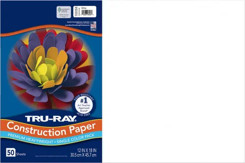Vista 44 de Tru-Ray® Papel de construcción, 12.0 in x 18.0 in, 50% reciclado, azul atómico, paquete de 50
