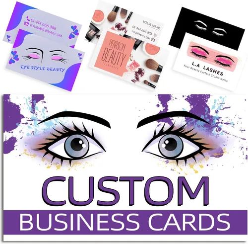 Vista 11 de Tarjetas de visita personalizadas con tu logo, personalizables 100 piezas de impresión de doble cara, personalizadas para pequeñas tarjetas de 300