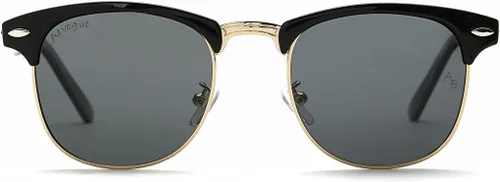 Vista 98 de AEVOGUE Gafas de sol polarizadas para mujeres y hombres semi marco retro gafas de sol AE0369