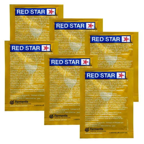 Vista 2 de Levadura de vino 6 paquetes Red Star Premier Blanc Fermentis Levadura para champaña