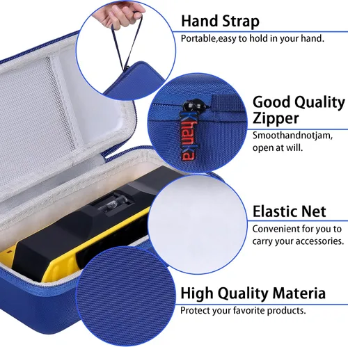 Vista 2 de khanka Estuche de viaje rígido de repuesto para Franklin Sensors ProSensor 710 710+ T11 T13 Professional Stud Finder (azul)