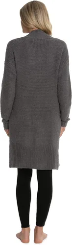 Vista 8 de Barefoot Dreams CozyChic Lite - Suéter largo de fin de semana para cardi, manga larga, Neutro