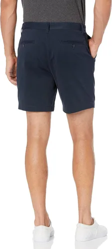 Vista 2 de Nautica Pantalones cortos de sarga elástica para hombre de 6 pulgadas