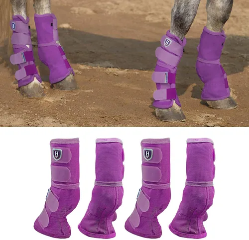 Vista 16 de Harrison Howard Protector de pierna de caballo Reducción de Pisón Cierre de gancho y bucle Prevención de frotamiento