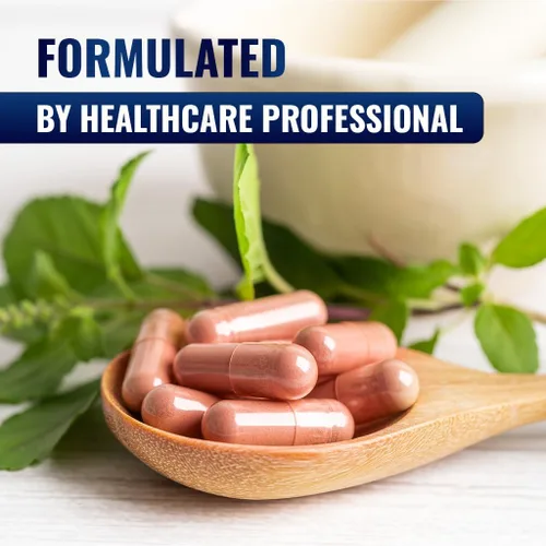 Vista 5 de Vitamatic Arroz de levadura roja sin citrinina, 1200 mg. Cápsulas con CoQ10 100 mg, niacina libre de 100 mg y ajo en polvo 20 mg - 120 cápsulas
