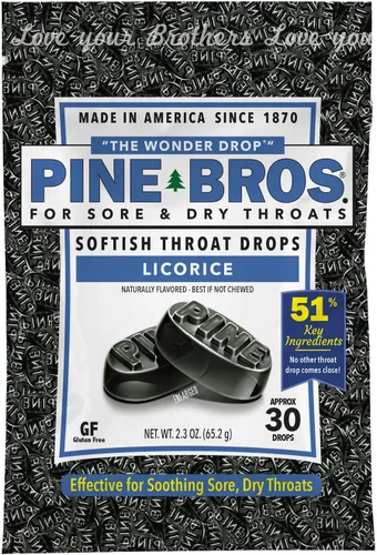 Vista 7 de Pine Bros. Pine Bros - Gotas suaves para el dolor de garganta (30 unidades)