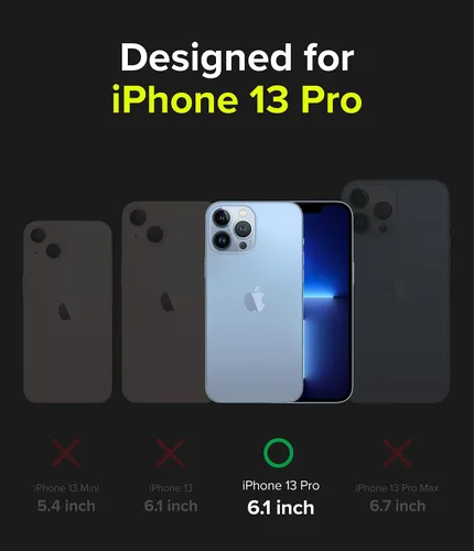 Vista 2 de Ringke Fusion-X - Funda compatible con iPhone 13 Pro, diseño de camuflaje, parte trasera dura, resistente, a prueba de golpes, avanzada funda