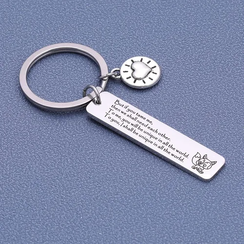 Vista 4 de ASANHAO Fox Gift Best Friend Jewelry, regalo para parejas, joyería para amantes de zorro, regalo de amistad, regalo de citas del Principito regalo