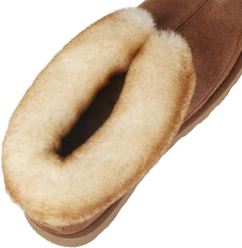 Vista 9 de PAMIR Botines de piel de oveja para hombre con espuma viscoelástica para interiores y exteriores