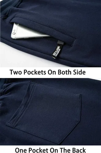 Vista 2 de FASKUNOIE Pantalones deportivos cortos casuales de algodón para hombre 34 pantalones deportivos capri transpirables por debajo de la rodilla