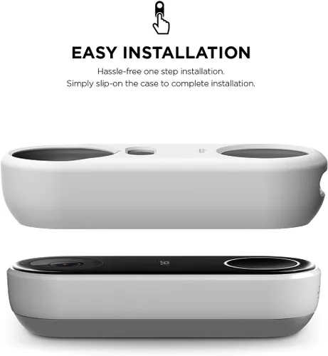 Vista 3 de elago Funda de silicona para Google Nest Hello Doorbell Cover (cableado) Protección completa, compatible