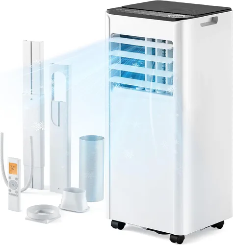 Vista 10 de EUHOMY Aire acondicionado portátil de 14,000 BTU, unidad de CA de 750 pies