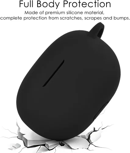 Vista 4 de VISOOM Funda compatible con Beats Studio Buds 2021, funda de transporte suave de silicona Beats Studio Buds, funda protectora de carga inalámbrica