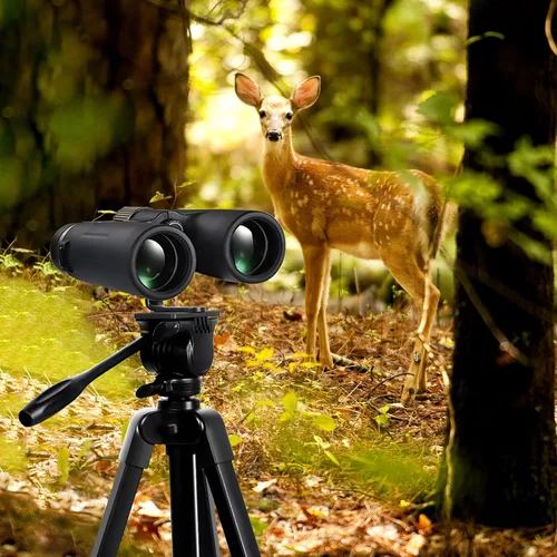 Vista 5 de Soporte de trípode para binoculares y alcance de detección - Trípode de video de viaje universal liviano - Compatible con alcance