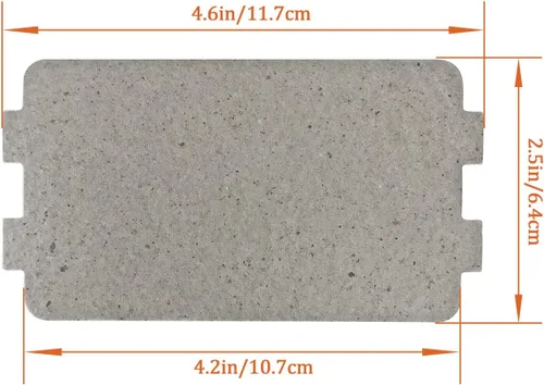 Vista 2 de 5 piezas de horno de microondas, cubierta universal para guía de ondas, hoja de mica, horno de microondas, pieza de reparación para cocina, hogar