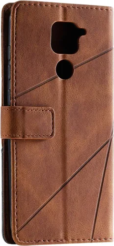 Vista 3 de Funda para Xiaomi Redmi Note 9 Caso,Funda para Xiaomi Redmi Note 9 M2003J15SG M2003J15SS / Redmi 10X 4G M2004J7AC M2003J15SC Funda Flip PU Funda