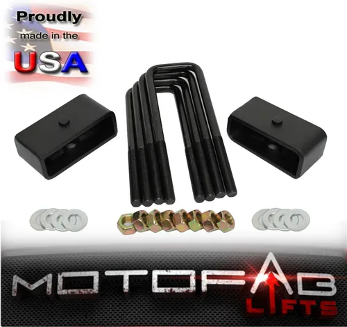 Vista 2 de MotoFab CH-1R kit de nivelación trasero, elevación de 1", para Chevy Silverado Sierra GMC 2007-2017