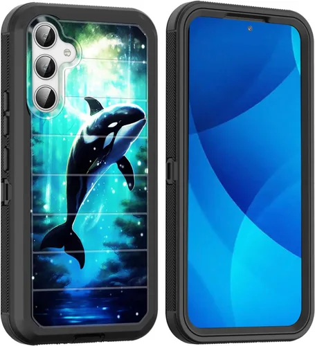 Vista 30 de Funda para Galaxy A15 5G, cuerpo completo, protección contra caídas, a prueba de polvo, resistente de 3 capas, militar, resistente, duradera