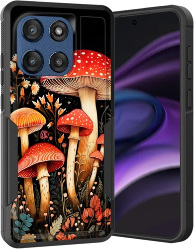 Vista 36 de para Moto G Play 4G 2024, funda de dos capas híbrida resistente y a prueba de golpes, PC duro + silicona suave protectora para Motorola Moto G Play