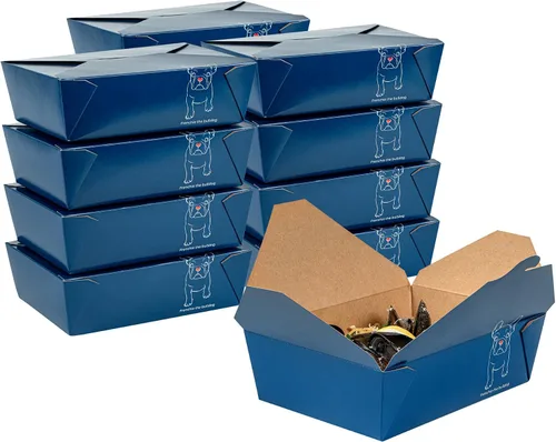 Vista 51 de Restaurantware Bio Tek - Cajas para llevar de 30 onzas, 200 loncheras para llevar, cierre de tabulación, resistentes al calor, desechables, de papel