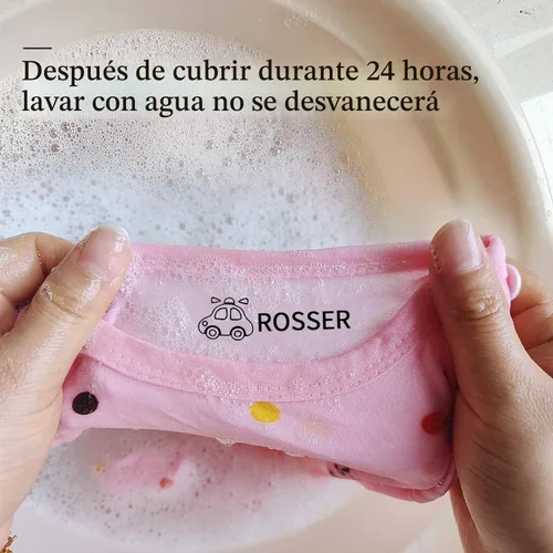 Vista 6 de Sello con nombre para ropa para niños, impermeable, sello personalizado Estilo A