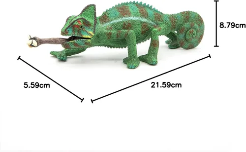 Vista 9 de Papo - Figura de camaleón realista - A partir de 3 años - Colección Wild Life - Juego educativo de reptiles exóticos - Juguete de idea de regalo