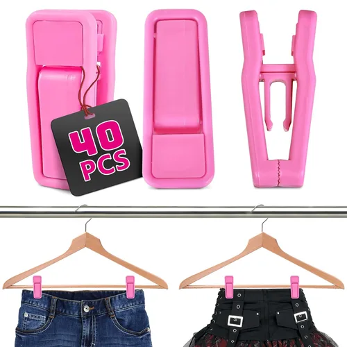 Vista 10 de Conjunto de 20 ganchos de dedo Slim-Line (Color Rosa).