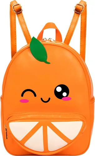 Vista 3 de Remember Like Yesterday - Mochila Kawaii, Naranja