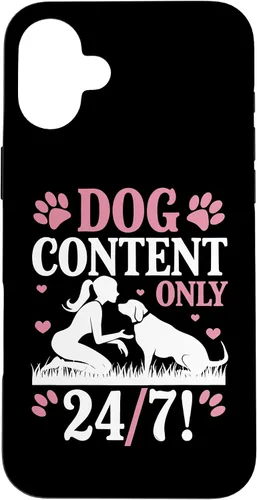 Vista 23 de Dog Content Only 24 7 Dog Mom Puppy Lover Hearts Case for iPhone 17