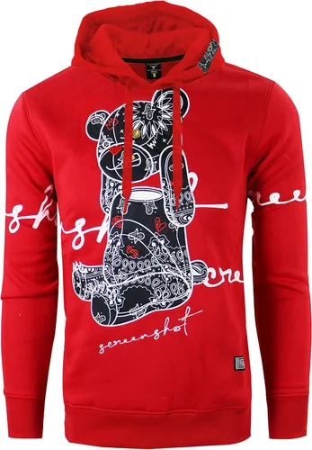 Vista 92 de SCREENSHOT Sudadera urbana de forro polar para hombre, diseño de dibujos animados de animación, parche bordado de gel