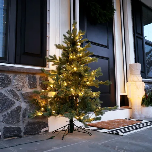 Vista 10 de Fraser Hill Farm Árbol de Navidad de pino cola de zorro preiluminado de 4