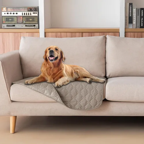 Vista 124 de gogobunny Manta para mascotas 3 veces más resistente, impermeable y a prueba de arañazos; protector de muebles reversible para perros y gatos, funda