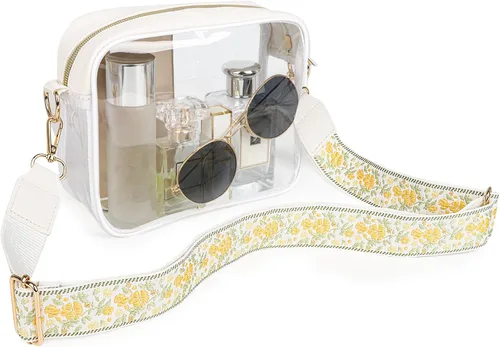 Vista 13 de Aveniee Clear Bag Stadium Approved, Clear Purses for Women, Cross body Bag for Concerts with Adjustable Strap