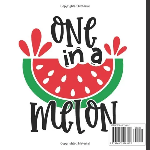 Vista 2 de Guest Book One in a Melon Birthday Theme Cute Birthday Party Guest Book Includes Gift Tracker and Picture Memory Section