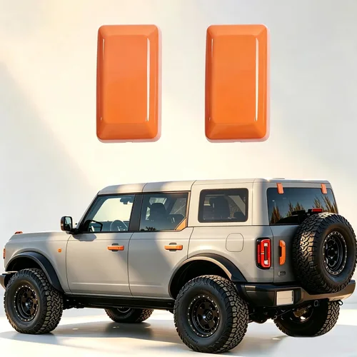 Vista 10 de sukemichi Cubierta de bisagra para puerta trasera, ventana trasera, cubierta de bisagra de vidrio para Ford Bronco, accesorios 2021 2022 2023 2024