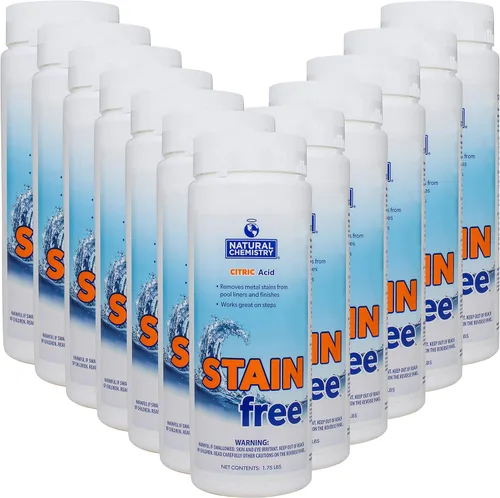 Vista 3 de Natural Chemistry Sin manchas, 1.75 libras, 100% ácido cítrico, elimina las manchas de metal y es eficaz en todas las superficies de la piscina
