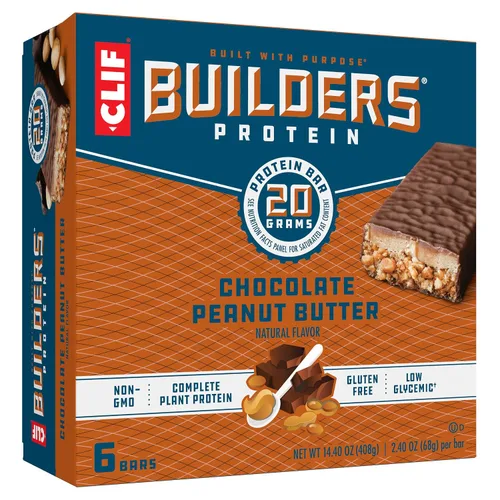 Vista 13 de CLIF BUILDERS – Barras de proteína – Chocolate – 0.71 oz de proteína (2.4 onzas, 6 unidades) (ahora libre de gluten)