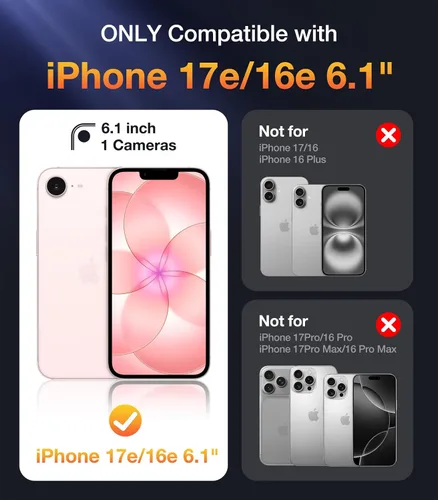 Vista 456 de DIACLARA - Funda transparente compatible con iPhone XR 6.1 pulgadas 2018