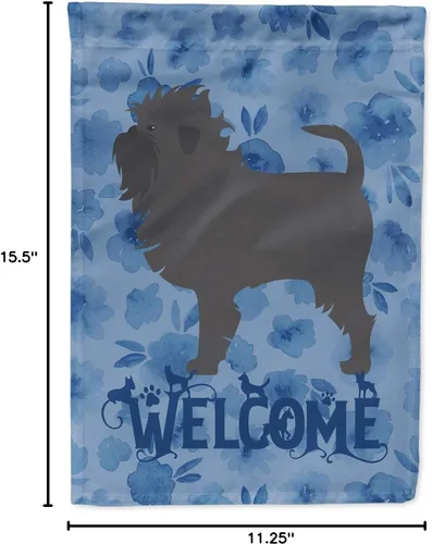 Vista 4 de Caroline's Treasures CK6175GF Affenpinscher - Bandera de bienvenida
