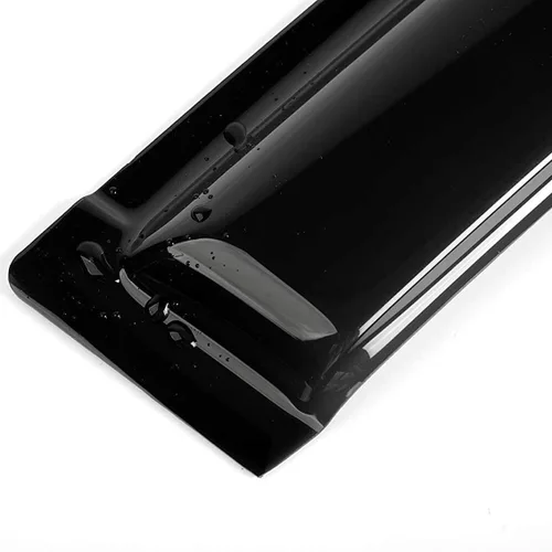 Vista 4 de 4pcs Sun Rain Vent Exterior Door Deflector Guard Trim Window Visors Left Driver Right Passenger Side Outside Mount Channel Style Reinforced Acrylic