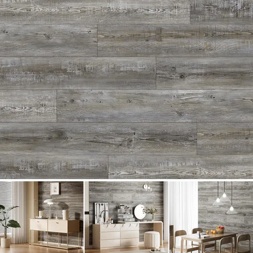 Vista 8 de SINGULARWOOD Tablas de Vinilo para Pared, Paneles de Vinilo Autoadhesivos para Paredes, Fácil Instalación de Despegar y Pegar
