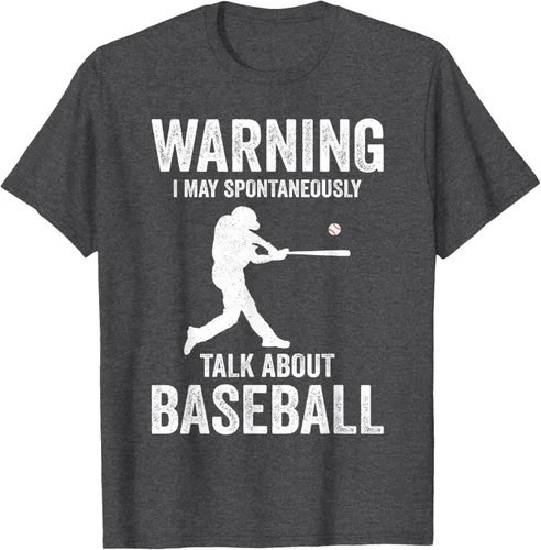 Vista 22 de Warning I May Talk About Baseball Player - Camiseta divertida de béisbol
