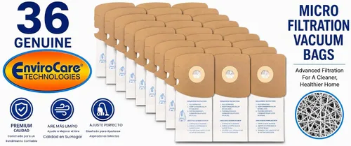 Vista 3 de Envirocare Bolsas de repuesto para aspiradora de microfiltración hechas para adaptarse a Eureka Style MM 60297A Style-10. Sustituye a la parte #
