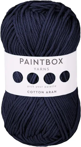 Vista 26 de Paintbox Yarns 100% algodón Aran, 50 g (1.76 oz), 85 m (93 yardas) - Lana blanca en cartón para crochet, tejer - Suave, ligera para suéter, ropa