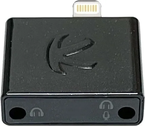 Vista 7 de iAudioL (negro): 24 bits, pequeño adaptador rígido compatible con conector Lightning a conector de auriculares de 0.138 in, compatible con conector