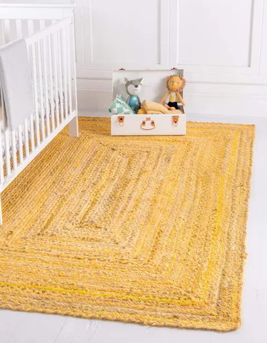 Vista 12 de Unique Loom Colección Trenzada Chindi - Alfombra de área (1 pie 2 pulgadas x 6 pies 1 pulgada, pasillo, multi/azul)