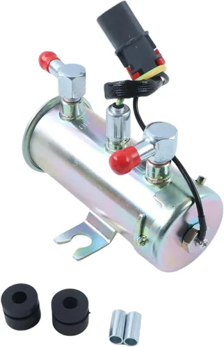 Vista 2 de Bomba de combustible universal eléctrica O-EP028 de gasolina de 24 V apta para faceta de plata estilo tractor barco